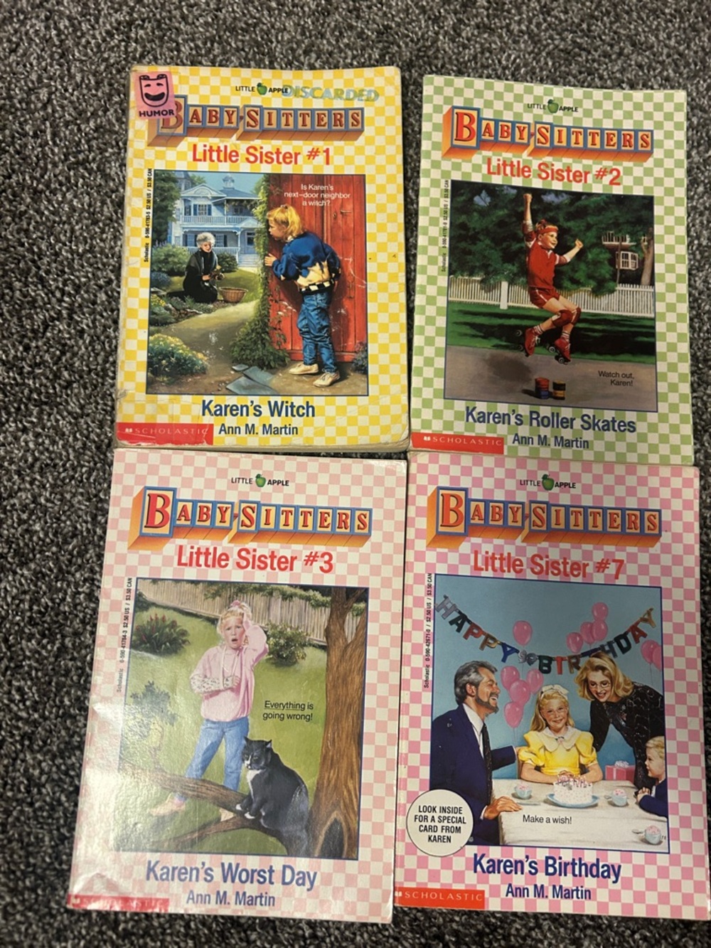 Scholastic Baby-Sitters Little Sister Set - Pink, Yellow, Green, Blue Covers
